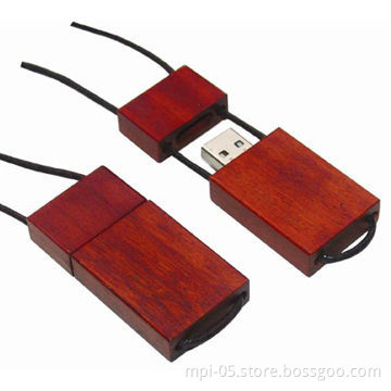 Recycle wooden USB flash drive, RoHS Directive-compliant